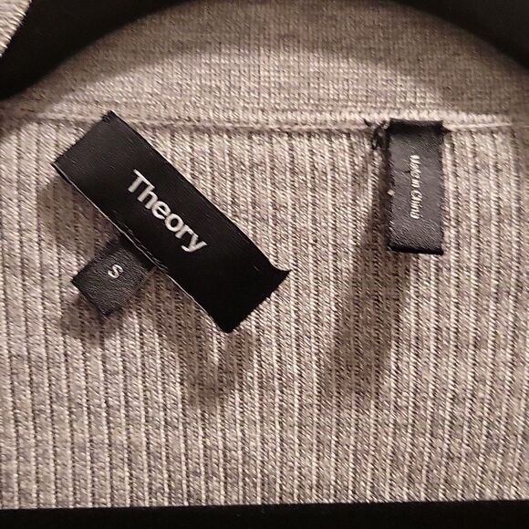 Theory Merino Wool Open Cardigan Small Gray - Picture 10 of 11